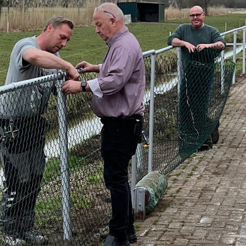 Nieuw hekwerk geplaatst